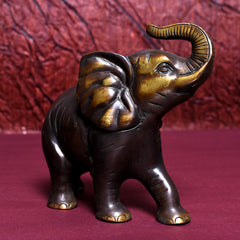 Decorative Elephant with Raised Trunk – Premium Collectible for Spiritual Spaces