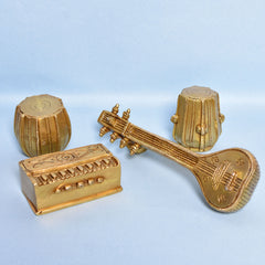 Brass Harmonium Miniature – Ethnic Musical Instrument Replica 3(inch)