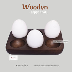 Wooden Egg Tray - Holds 6 Eggs