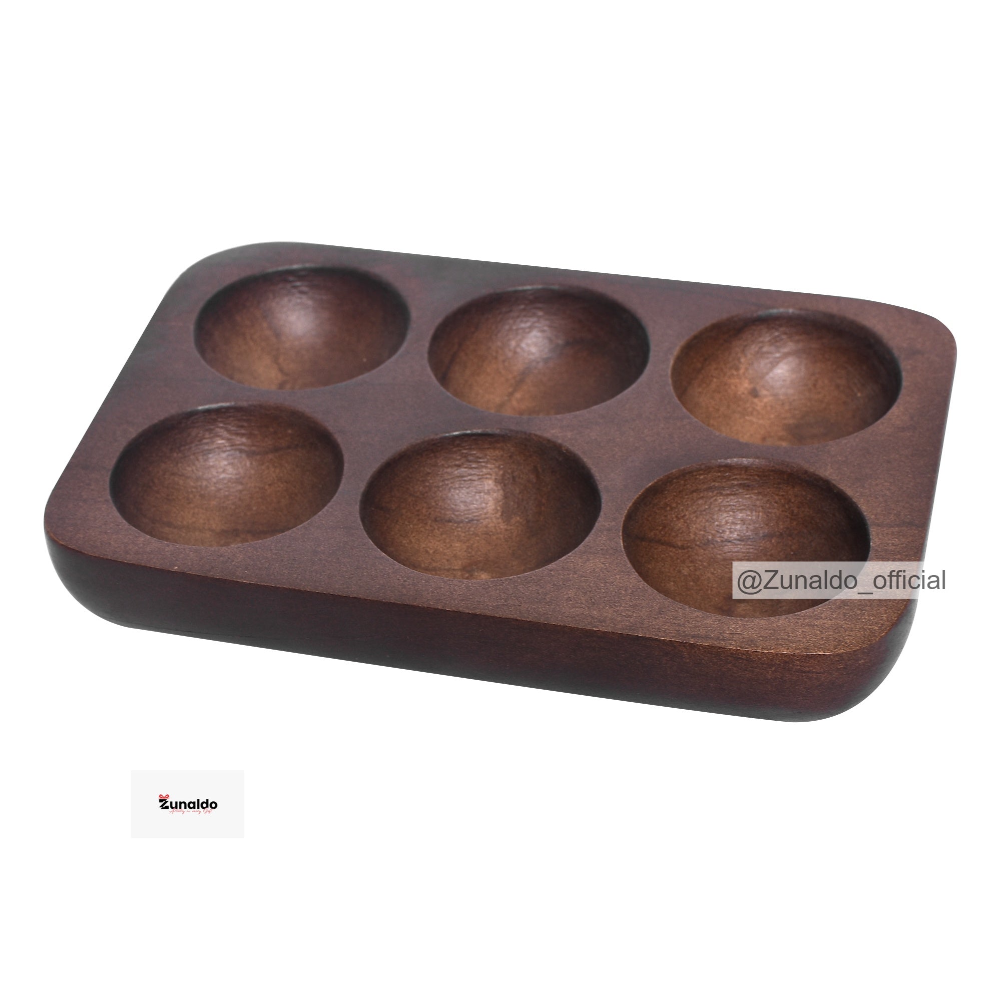 Wooden Egg Tray - Holds 6 Eggs