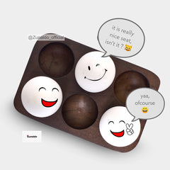 Wooden Egg Tray - Holds 6 Eggs