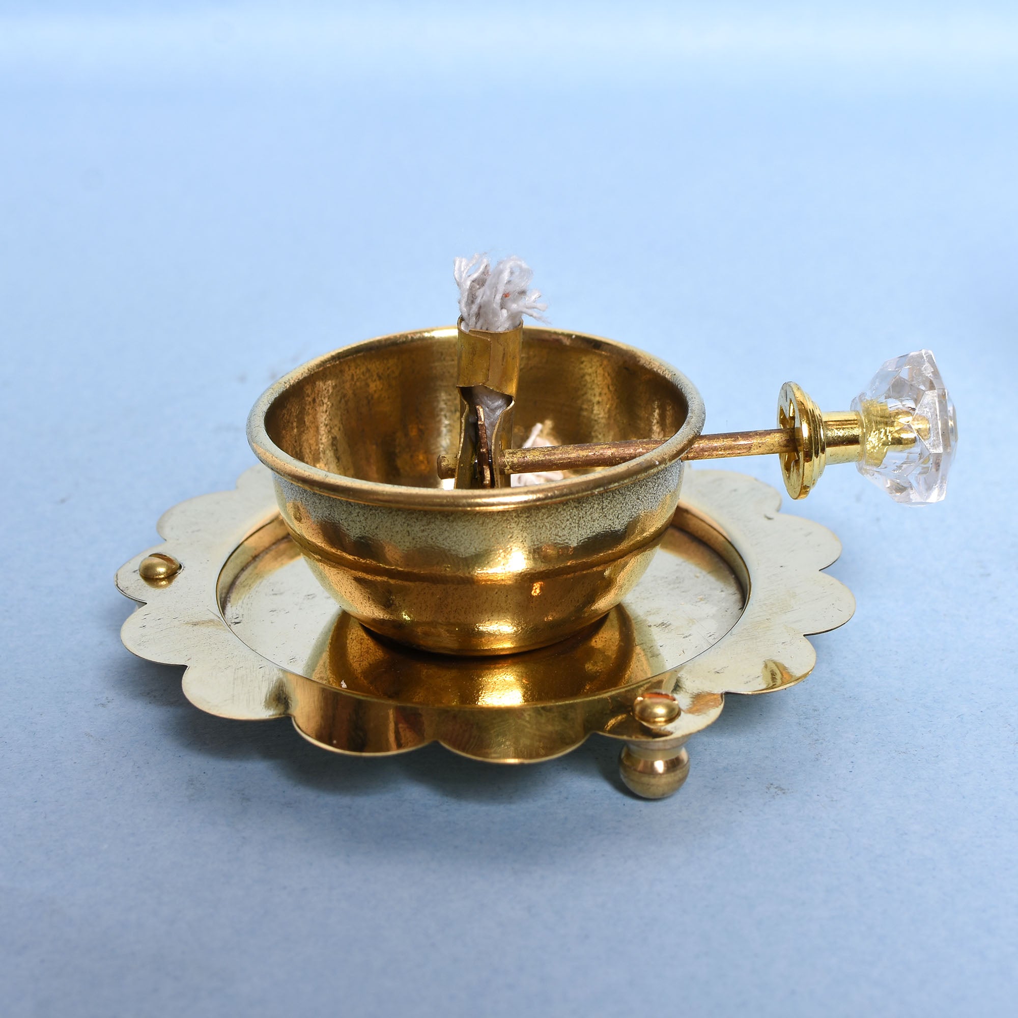 Heritage Brass Deepam – Traditional Indian Ritual Lamp 4 (inch)