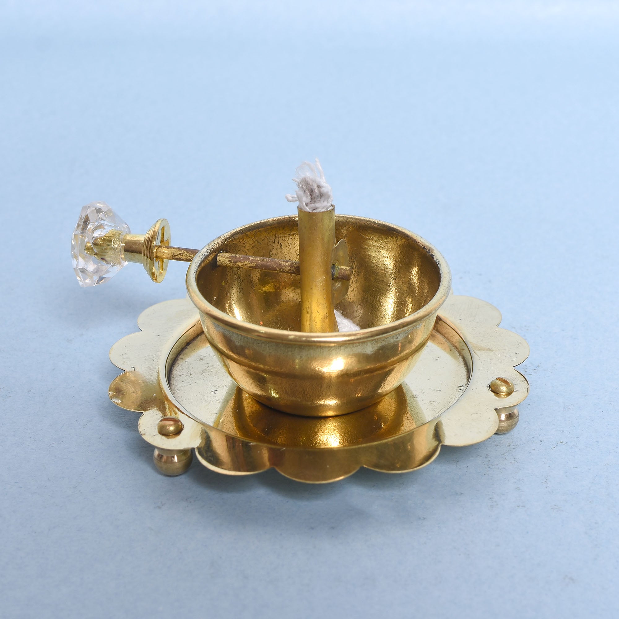 Heritage Brass Deepam – Traditional Indian Ritual Lamp 4 (inch)