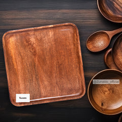 Wooden Rectangle Tray - 12 Inch | Multipurpose Serving Tray