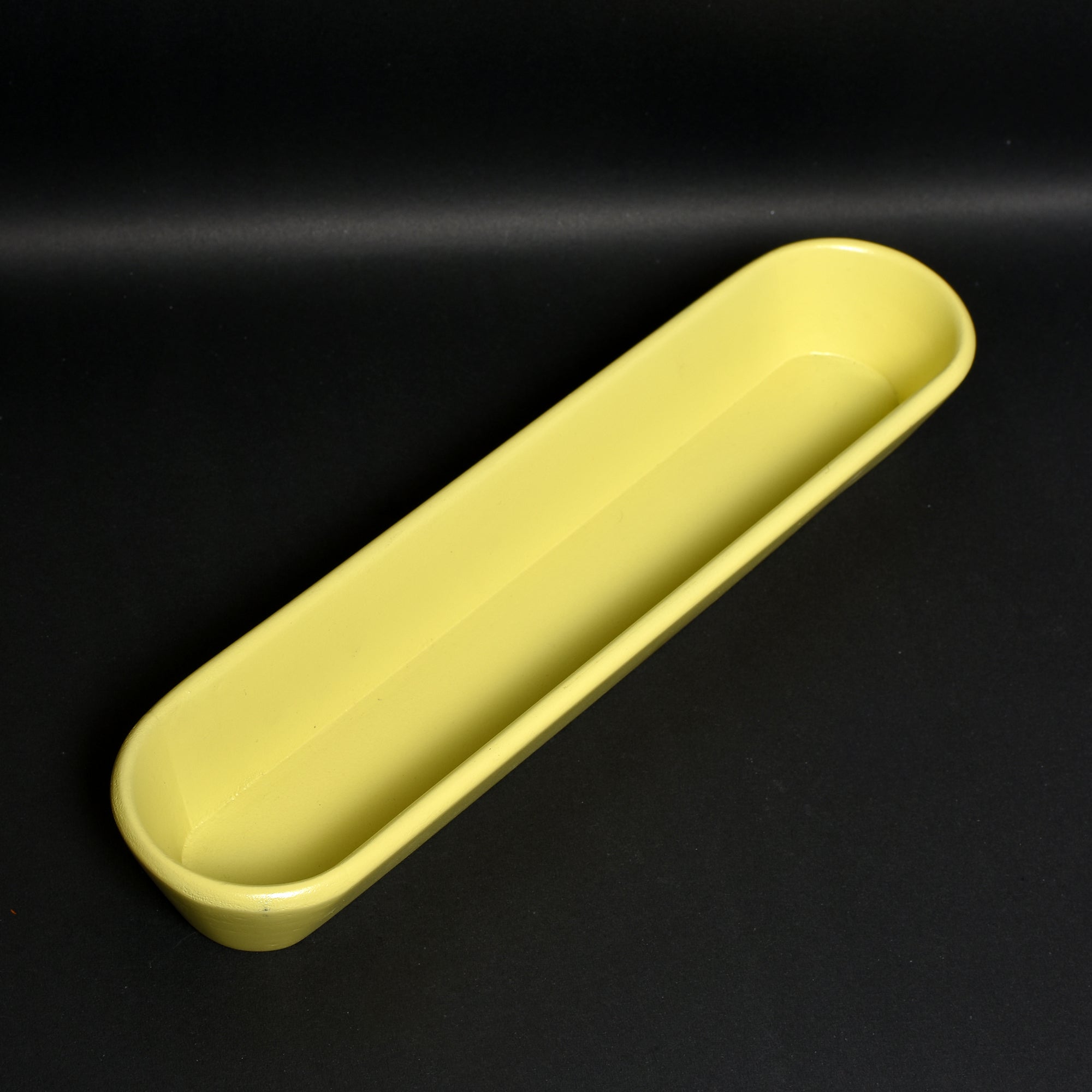Elongated Yellow Tray – Minimalist Organizer & Serveware | 10"x3"