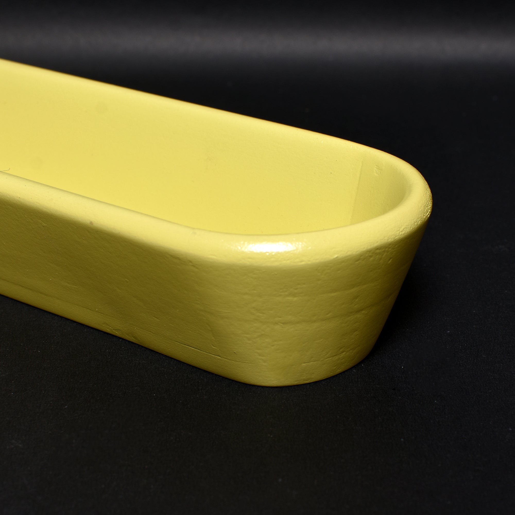 Elongated Yellow Tray – Minimalist Organizer & Serveware | 10"x3"