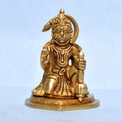 HANUMAN SITTING ON KNEE W/TRIANGULAR 3In