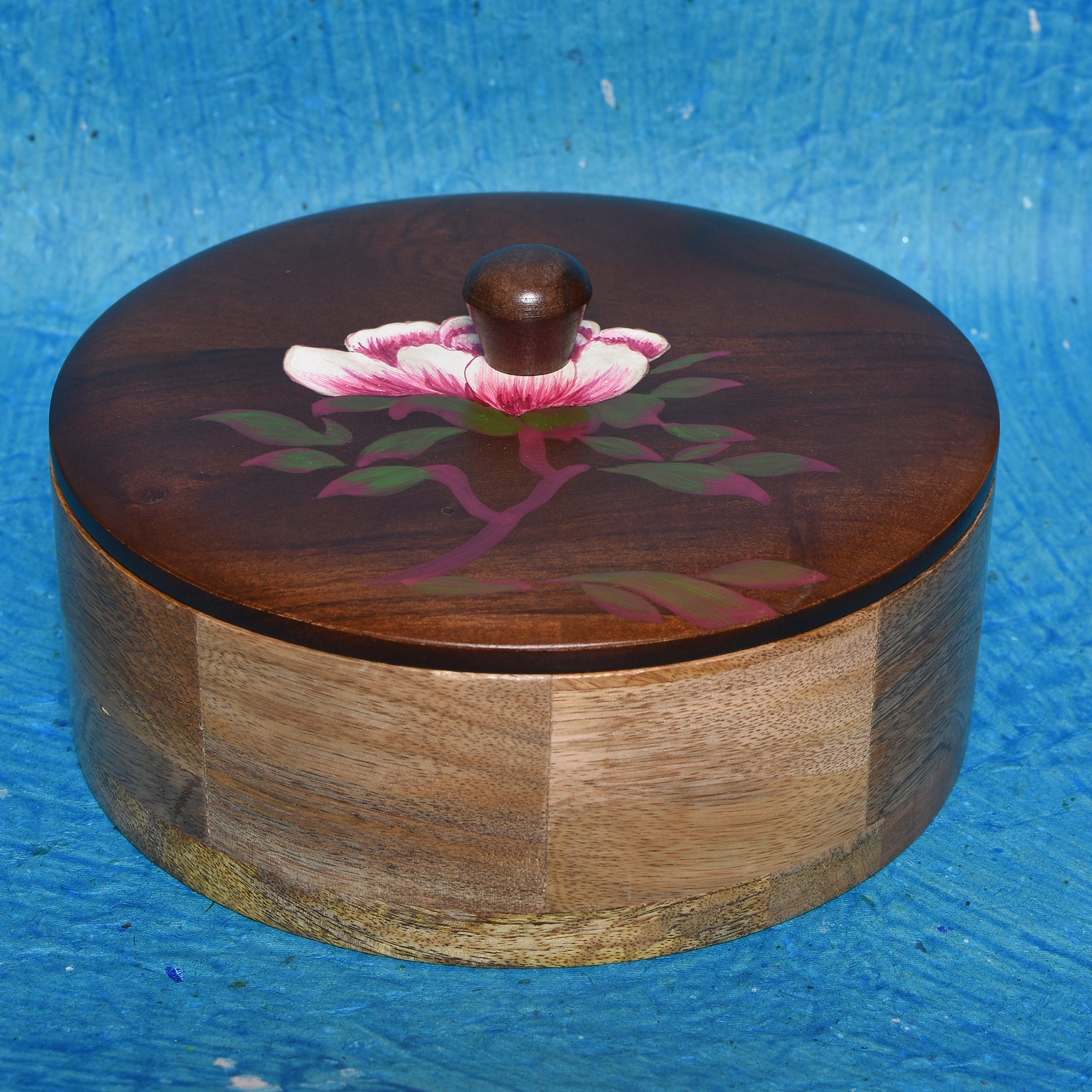 Wooden Large Roti Box (8X8X3 Inch)