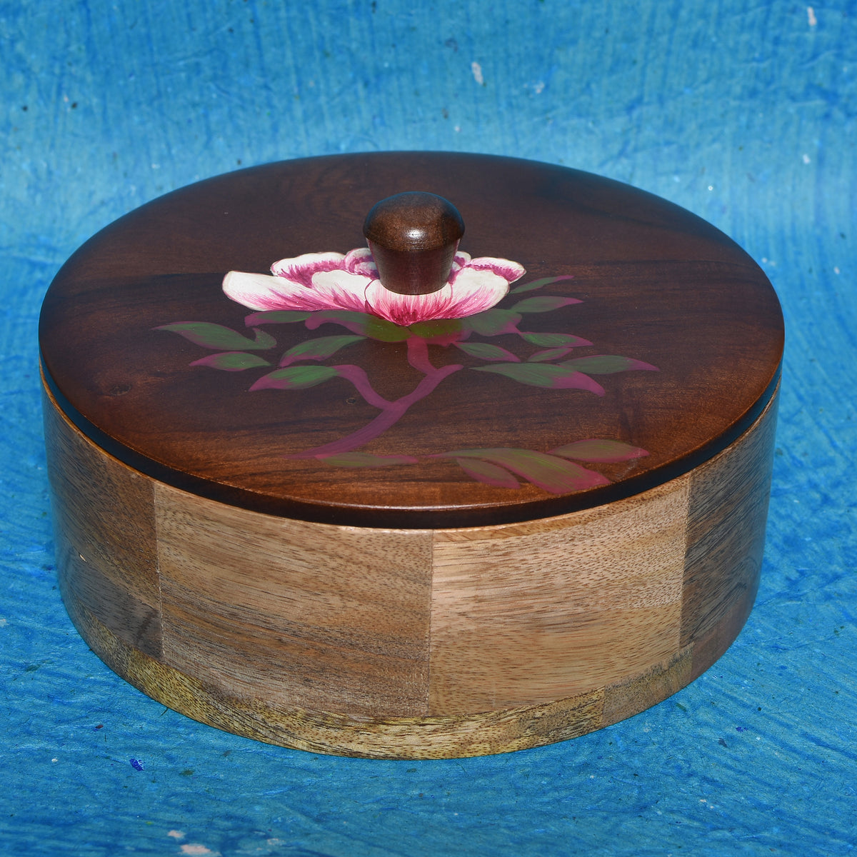 Wooden Large Roti Box (8X8X3 Inch)