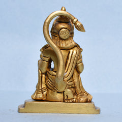 HANUMAN SITTING ON KNEE W/TRIANGULAR 3In