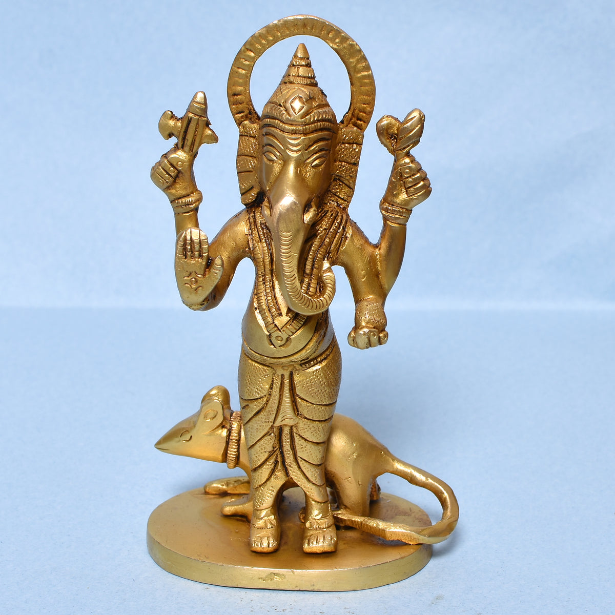 GANESH STANDING W/ RAT 5.25"