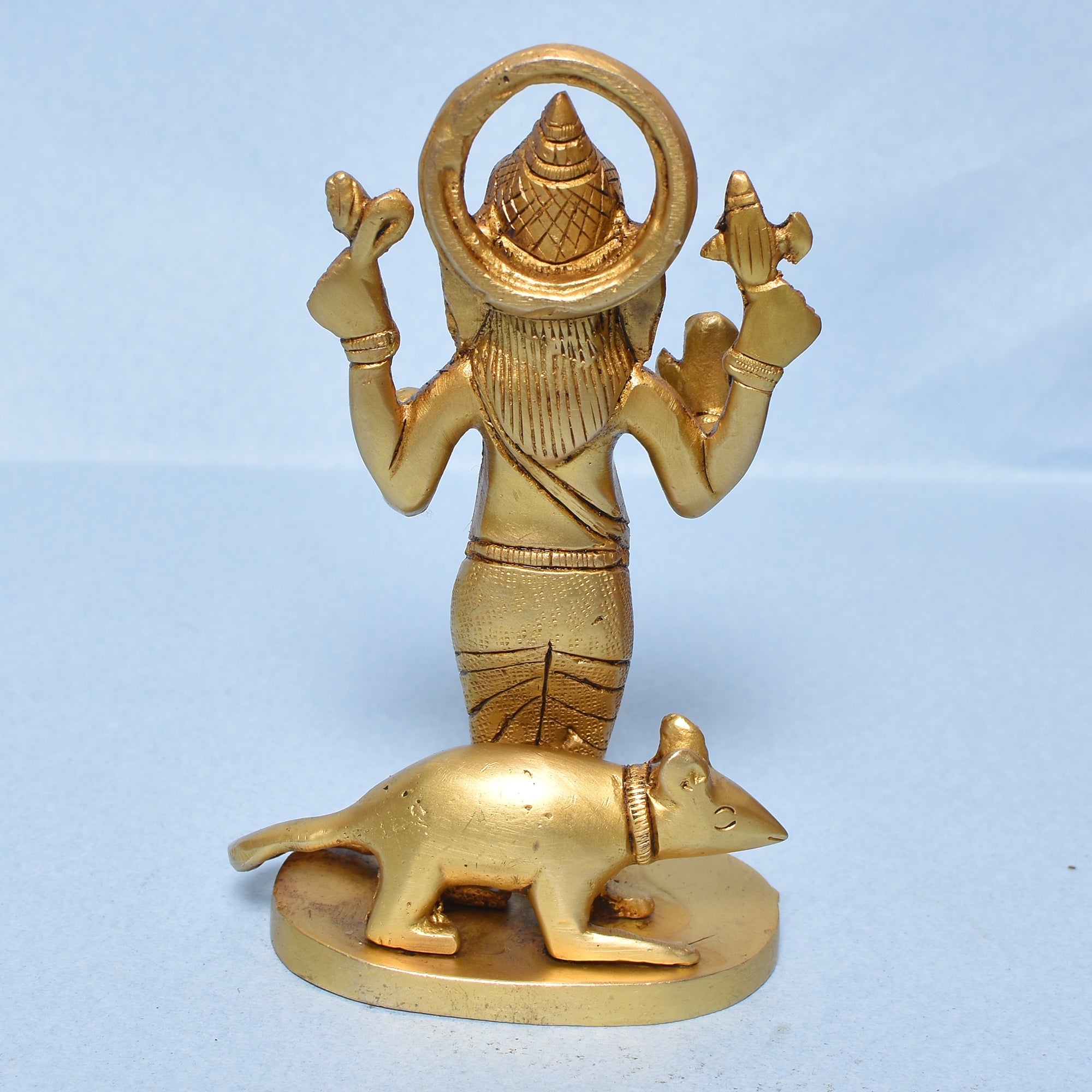 GANESH STANDING W/ RAT 5.25"