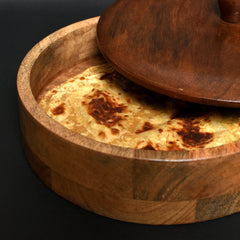Wooden Small Roti Box (8X8X2 Inch)