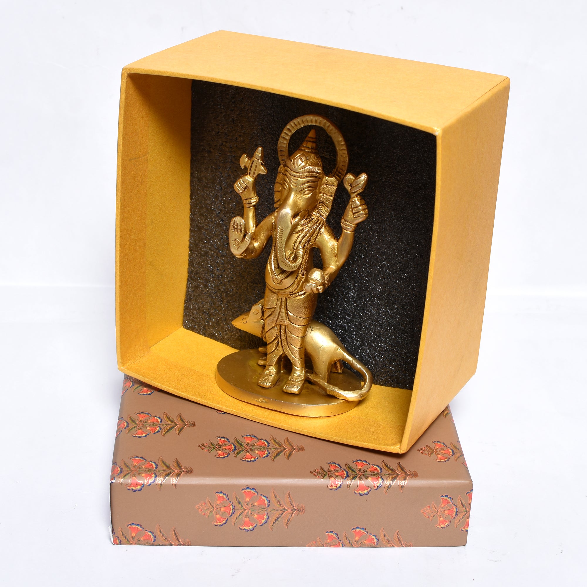 GANESH STANDING W/ RAT 5.25"