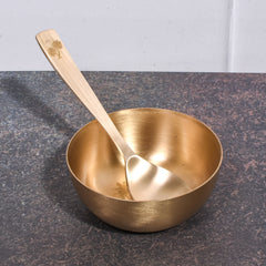 Handcrafted Kansa Thali Set of 6 - Pure Bronze Dinnerware