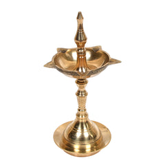 Premium Brass Diya Set of 2 – Traditional Pooja Deepam