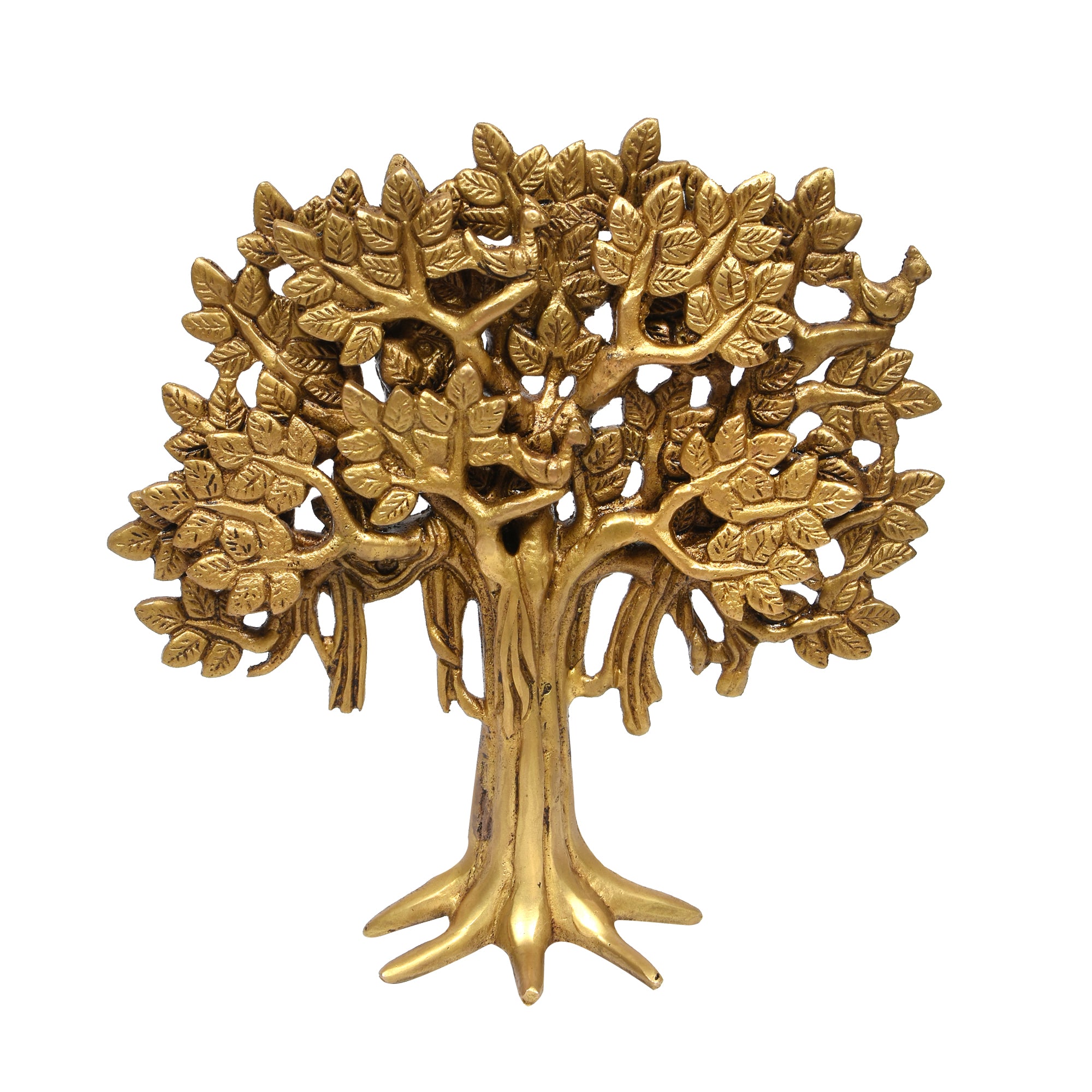 Brass Tree of Life – Handcrafted Symbolic Sculpture for Home & Office Decor 7.5 (inch)