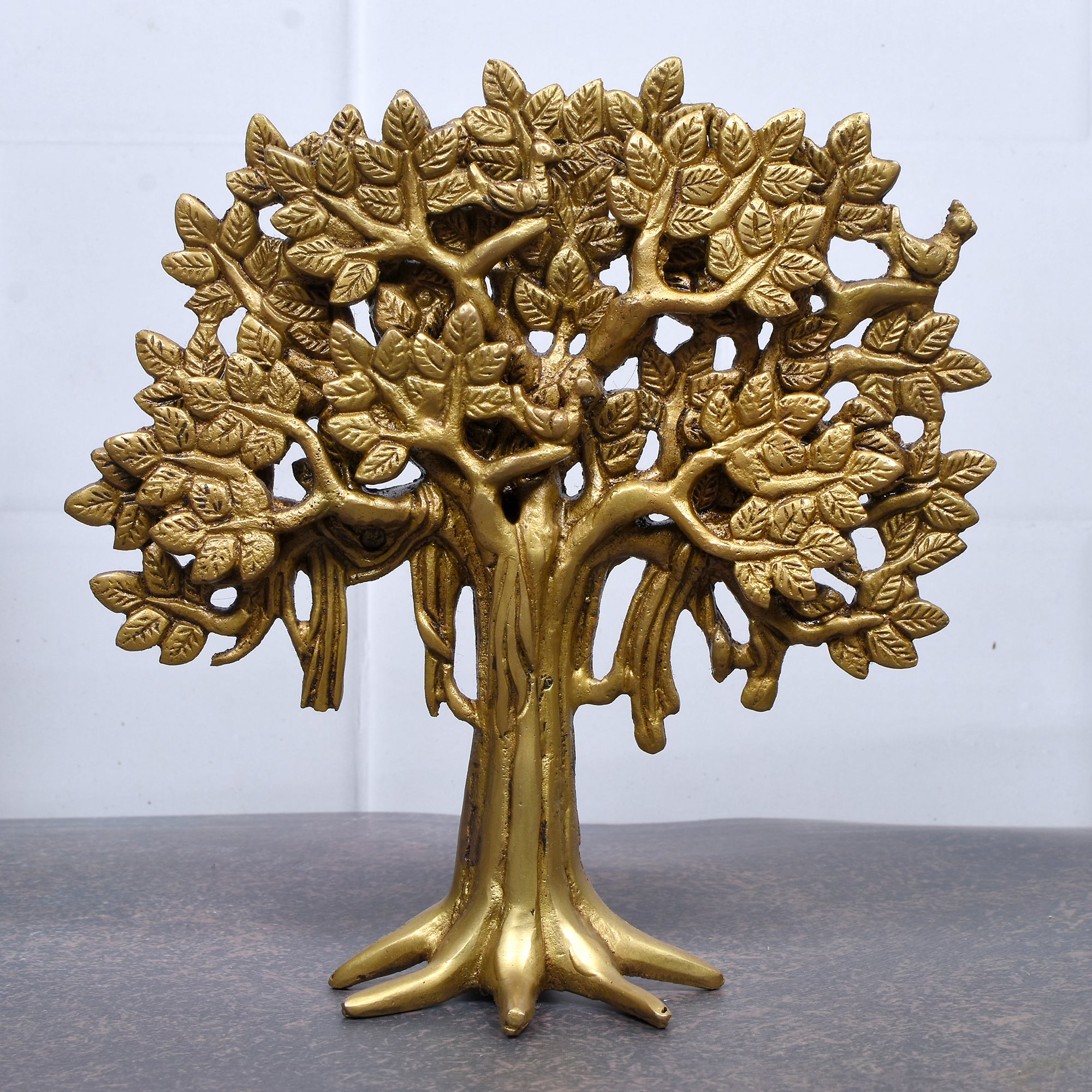 Brass Tree of Life – Handcrafted Symbolic Sculpture for Home & Office Decor 7.5 (inch)
