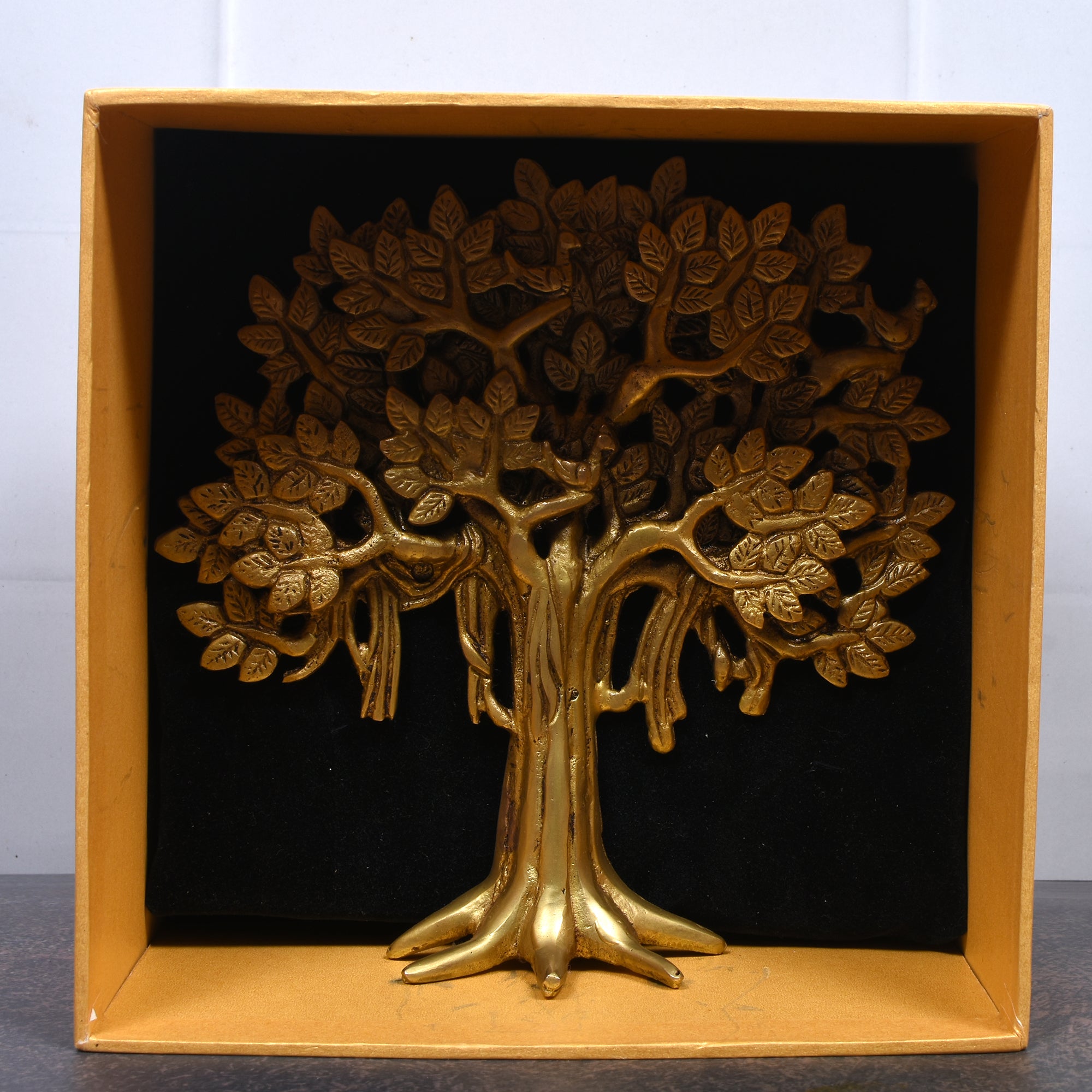 Brass Tree of Life – Handcrafted Symbolic Sculpture for Home & Office Decor 7.5 (inch)