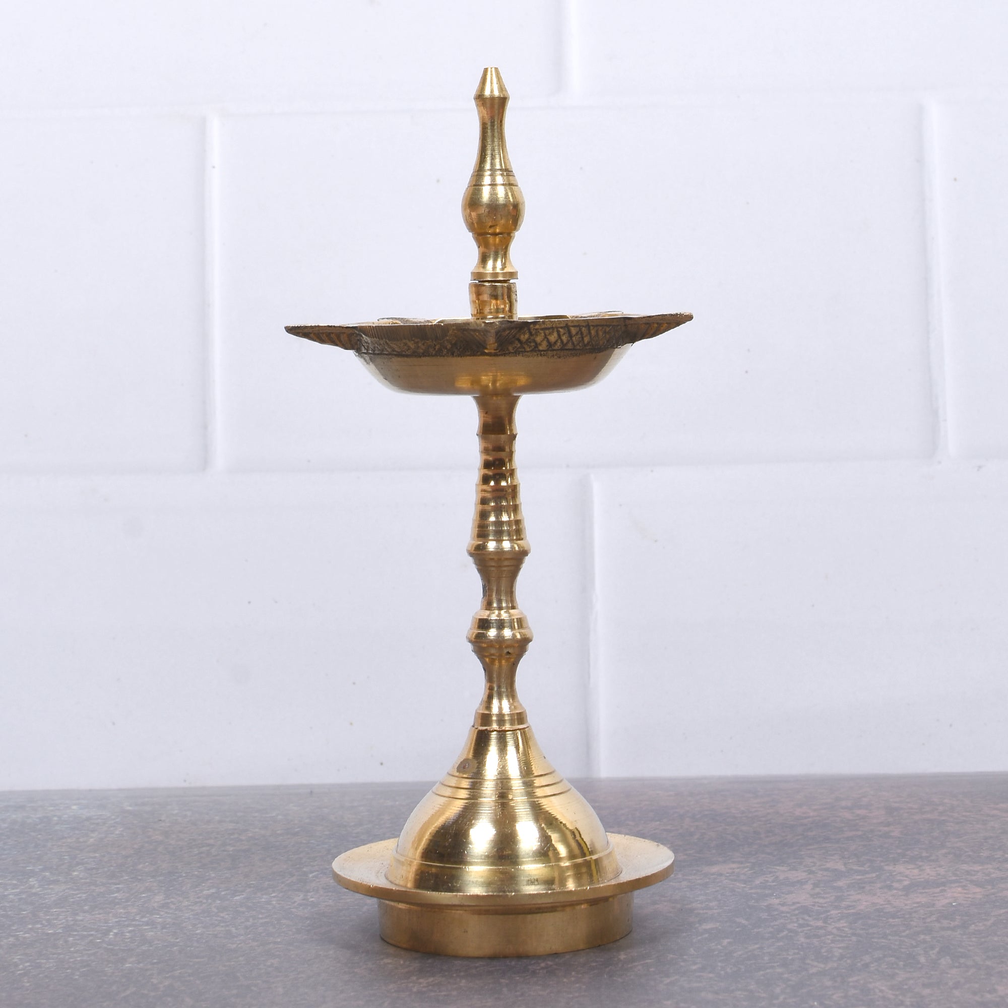 Premium Brass Diya Set of 2 – Traditional Pooja Deepam