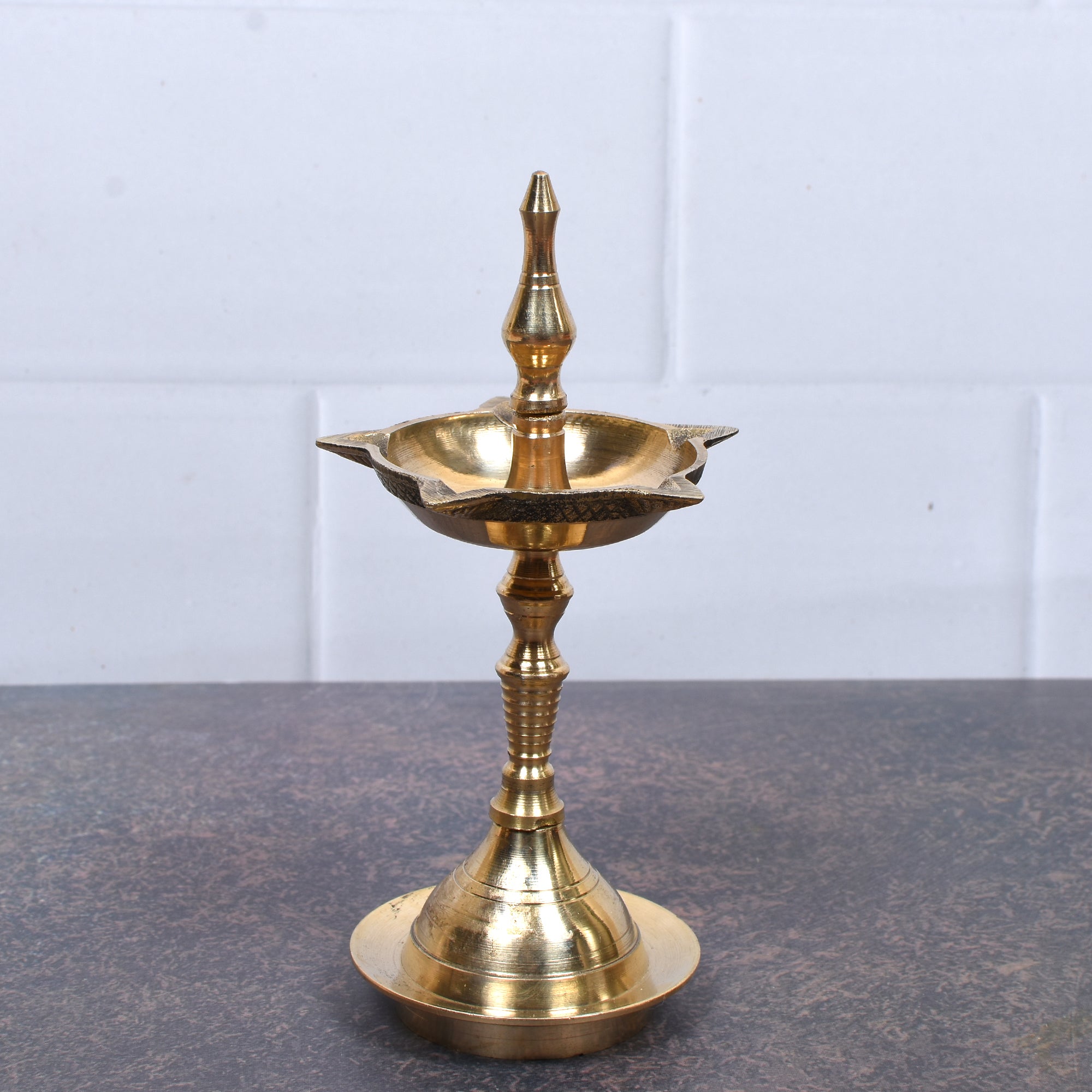 Traditional Brass Annam Kuthu Vilakku (Diya Lamps) – 7 Inch