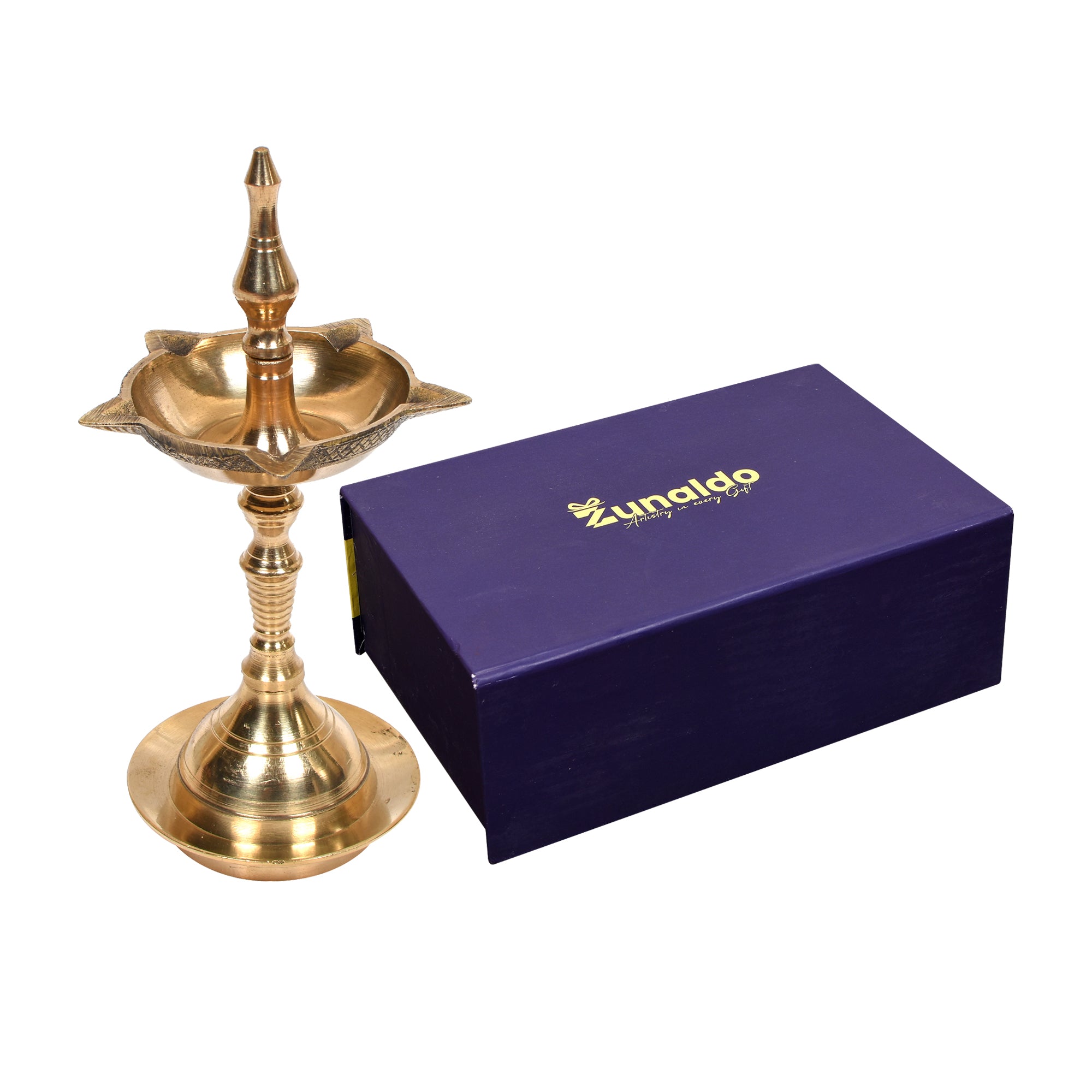 Traditional Brass Annam Kuthu Vilakku (Diya Lamps) – 7 Inch