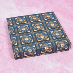 Brass Swastik Diya Gift Set – 4-Piece Floral Oil Lamps in Gift Box 2.5(inch)