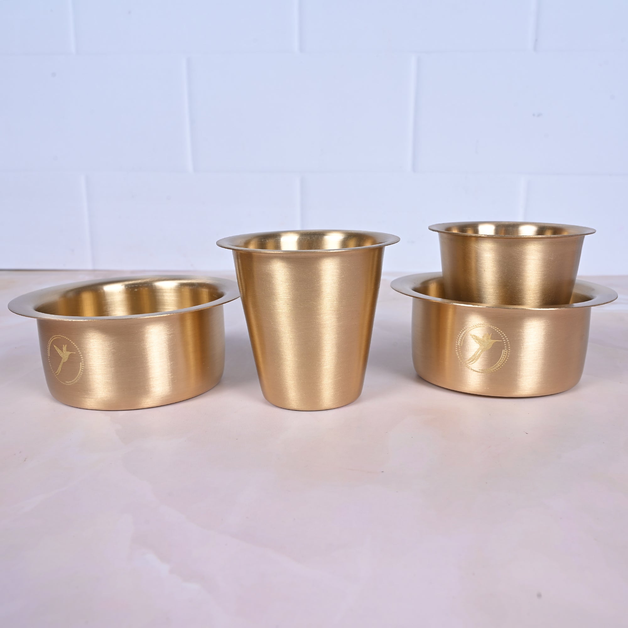 Pure Brass Dabara Set of 2