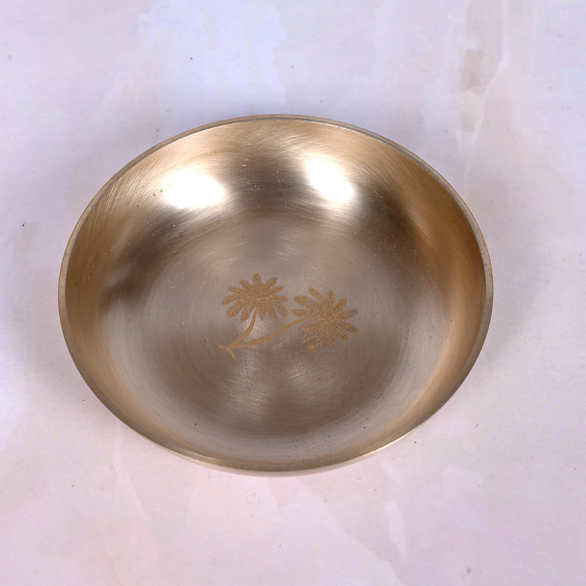 Handcrafted Kansa Dessert Bowl Set with Spoon (Set of 2)