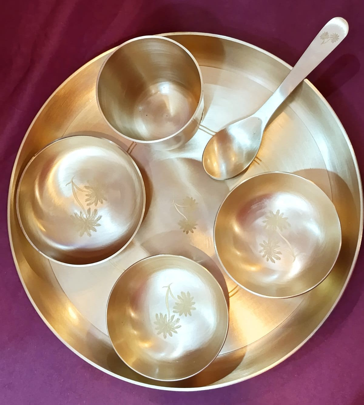 Kansa Premium Handcrafted Thali Set