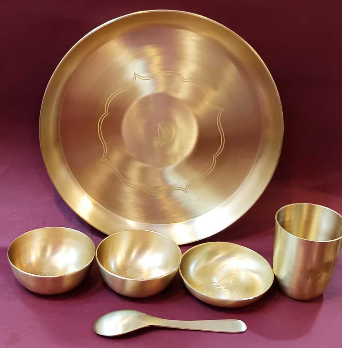 Kansa Premium Handcrafted Thali Set