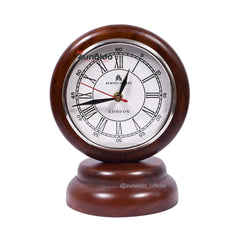 Vintage Table Clock – 8 Inch | Premium Mango Wood | Roman Dial