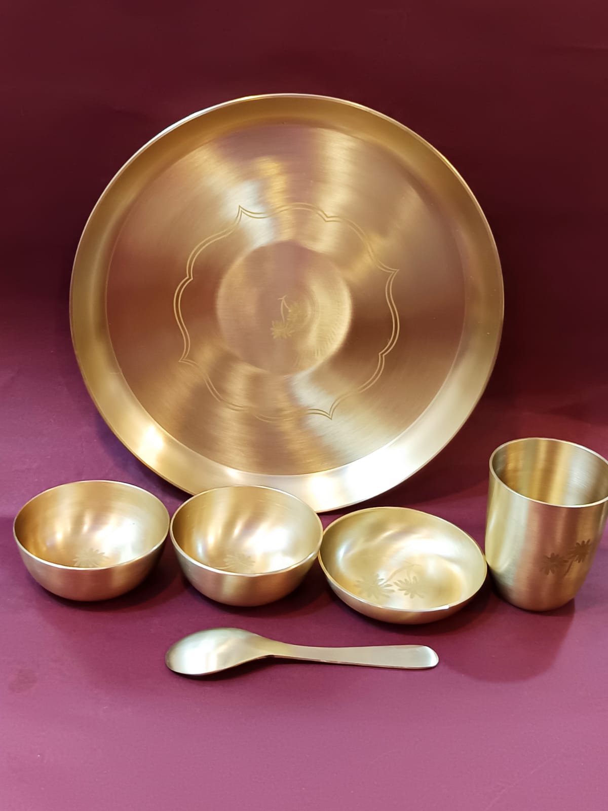 Kansa Premium Handcrafted Thali Set