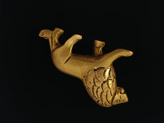 Handcrafted Brass Lion Pair Figurines for Home & Office Décor