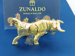 Handcrafted Brass Bull Pair Figurines for Vastu, Home & Office Décor