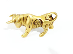 Handcrafted Brass Bull Pair Figurines for Vastu, Home & Office Décor