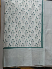 Hand Block Printed Cotton Bedsheet  (90 X108 ) IN