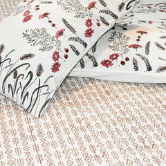 Hand Block Printed Cotton Bedsheet  (90 X108 ) IN