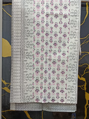 Hand Block Printed Cotton Bedsheet  (90 X108 ) IN