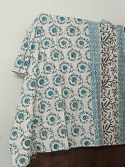 Hand Block Printed Cotton Bedsheet  (90 X108 ) IN