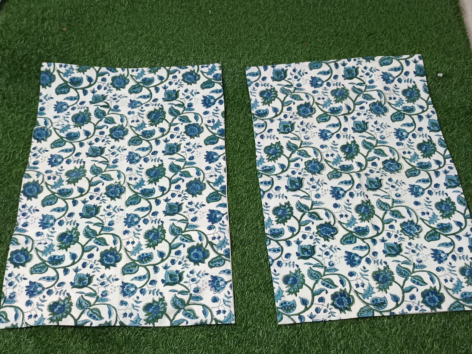 Hand Block Printed Cotton Bedsheet  (90 X108 ) IN