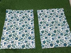 Hand Block Printed Cotton Bedsheet  (90 X108 ) IN