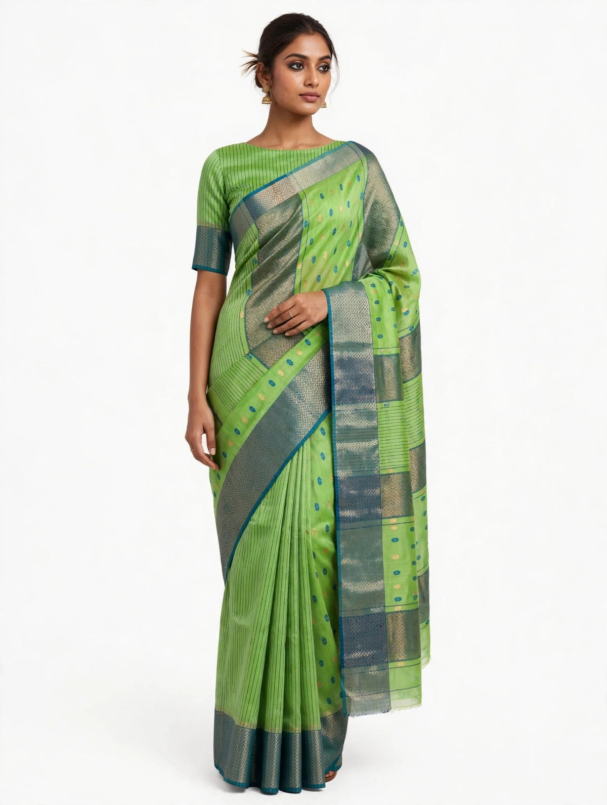 PURE CHANDERI SILK SAREE