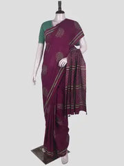 Hand Block Cotton Saree with Blouse
