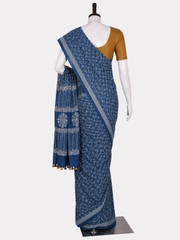 Hand Block Cotton Saree with Blouse