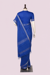 Pure Linen Cross Dyed Saree with Blouse