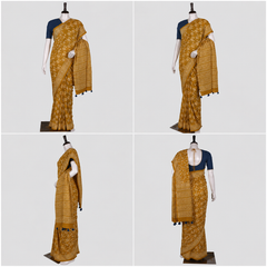 Hand Block Cotton Saree with Blouse