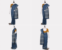 Hand Block Cotton Saree with Blouse