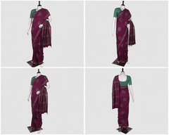 Hand Block Cotton Saree with Blouse