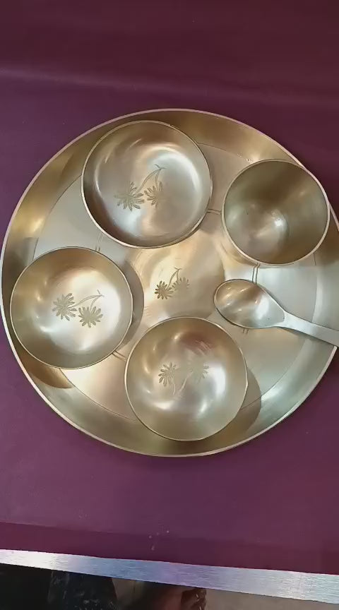 Kansa Premium Handcrafted Thali Set